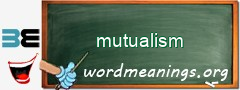 WordMeaning blackboard for mutualism